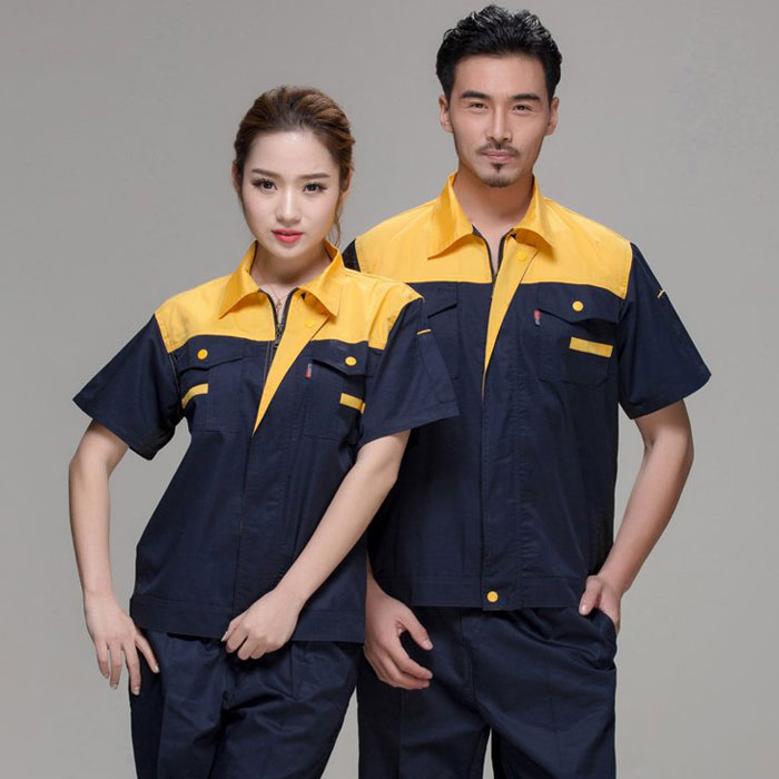 夏季工作服定做 汽修工人工作服 JL-QX022