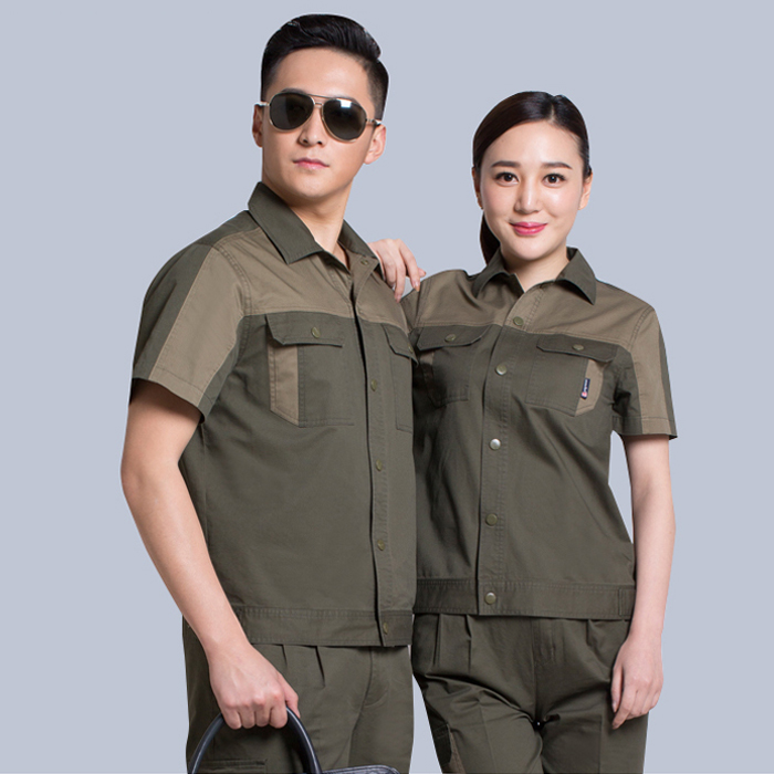 現(xiàn)貨工作服廠家純棉 夏季夾克男女款JL-QX023