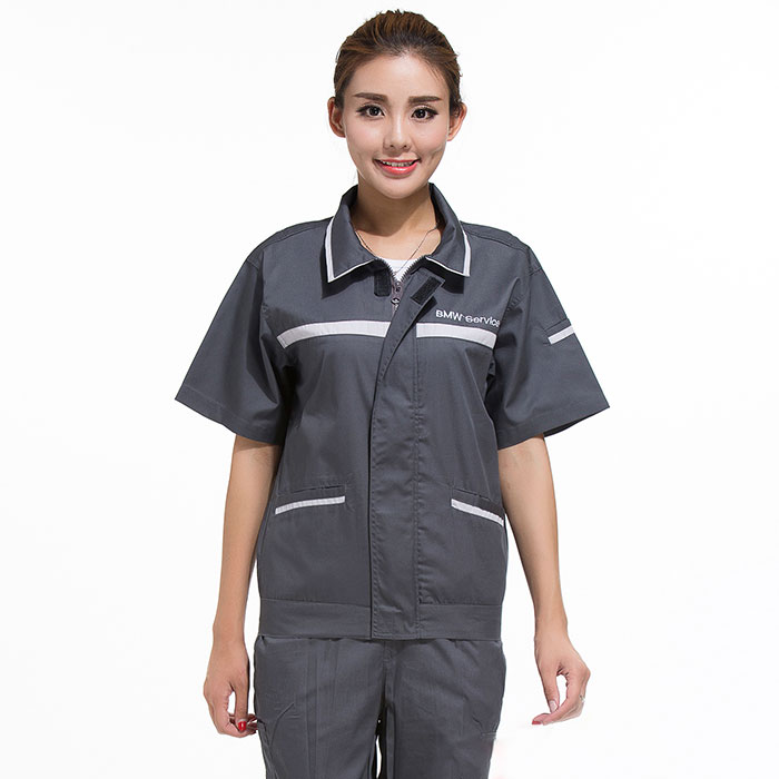 夏季寶馬4S店汽修工作服L-QX017
