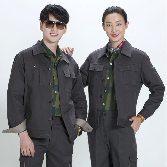 純棉秋冬工作服套裝防靜電JL-GC006