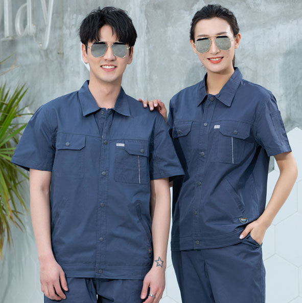 汽修薄款短袖工程服JL-QX025