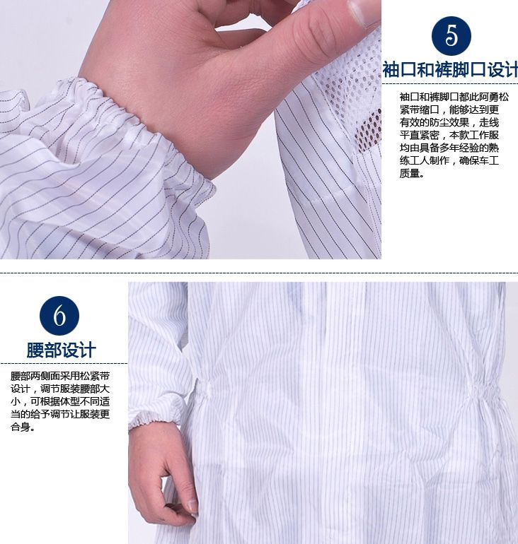  防靜電工作服-腰部設(shè)計(jì)